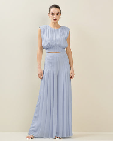 Pleated Wide Leg Pants