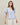 Pinstripe puff sleeve top