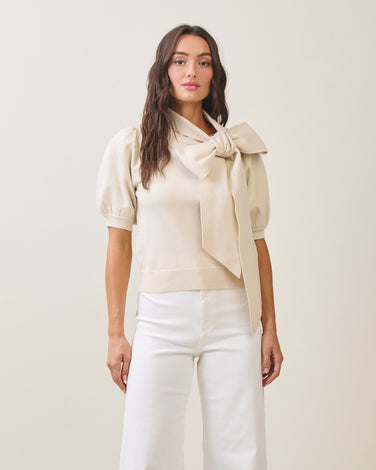 Bow sweater top