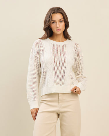Open knit light weight sweater