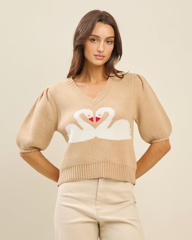Swan sweater top