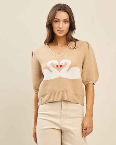 Swan sweater top