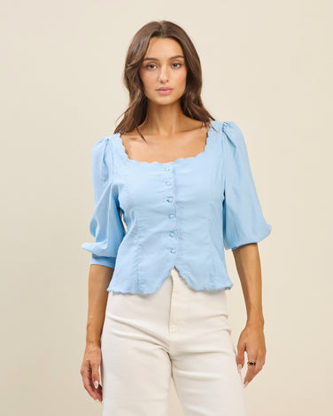 Scalloped blouse