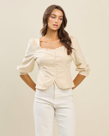 Scalloped blouse