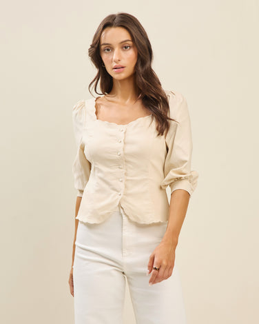 Scalloped blouse