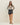 Vegan leather twist knot skort