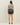 Vegan leather twist knot skort