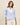 Colorblock pinstripe blouse