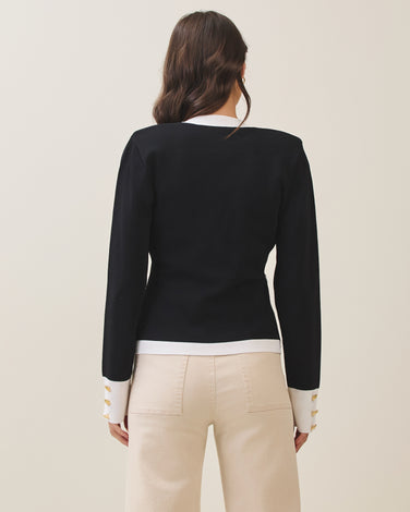 Contrast cardigan