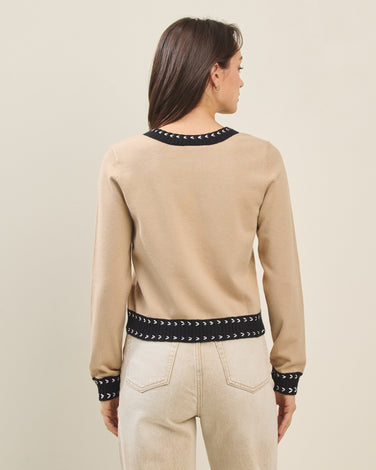 Colorblock cardigan