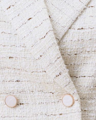 Tweed double breasted blazer