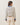 Denim trim striped cardigan