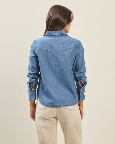 Western denim shirt