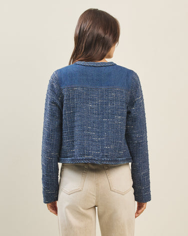 Denim tweed jacket