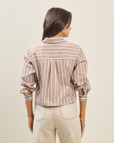 Striped button down shirt