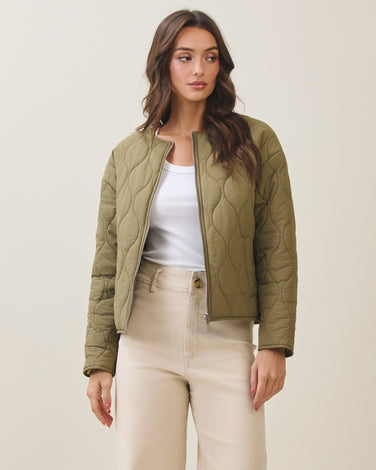 Quilted puffer jacket