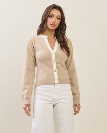 Contrast sweater