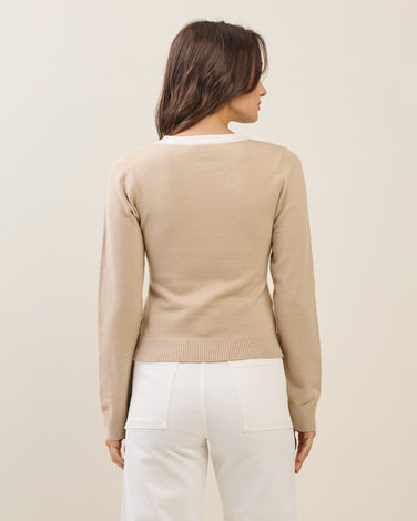 Contrast cardigan