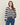 Zigzag striped V-neck sweater