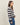 Zigzag striped V-neck sweater