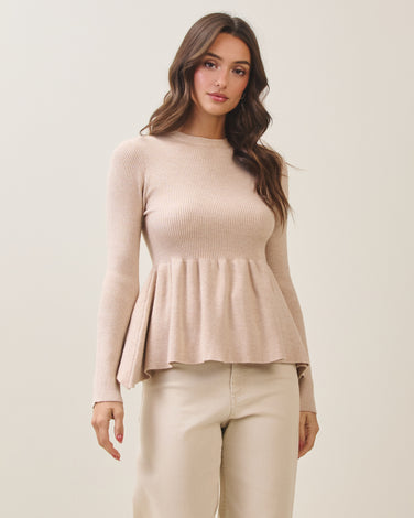 Peplum sweater