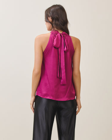 Satin halter top