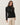 Gold metal ring rib-knit top