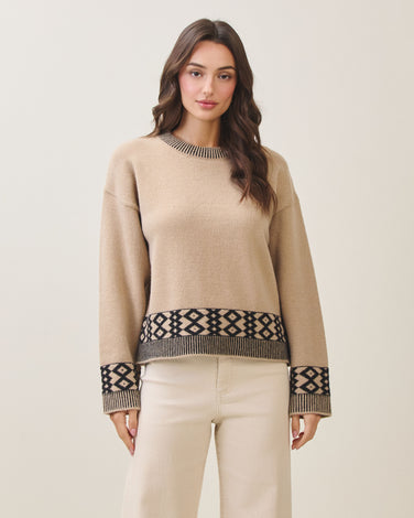 Contrast sweater