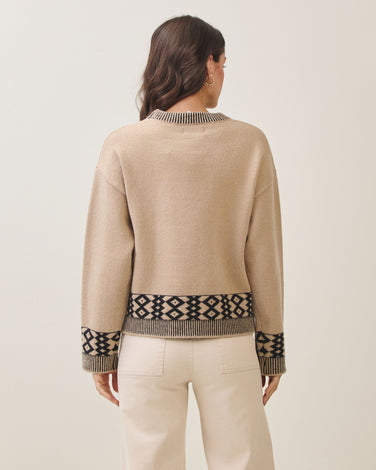 Contrast sweater
