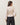 Lace trim satin blouse