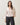 Lace trim satin blouse
