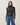 Metallic ribbed turtleneck sweater