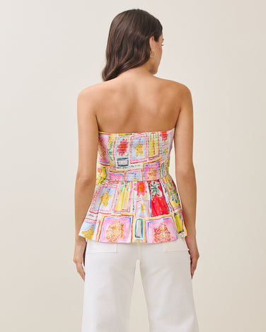 Tropical tube top