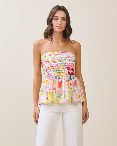 Tropical tube top