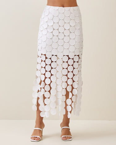 Circle crochet skirt