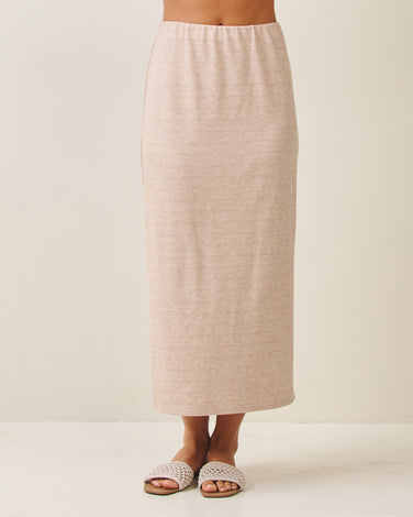 Knit midi skirt