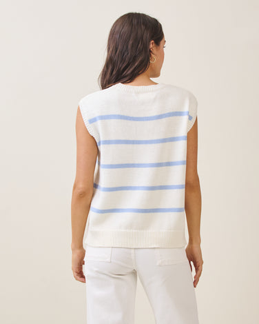 Striped lobster sweater vest