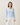 Two tone v-neck rib-knit top