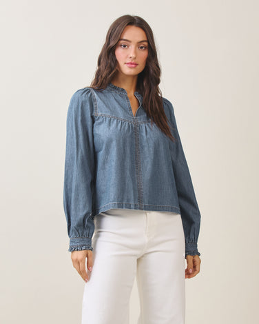 Denim blouse