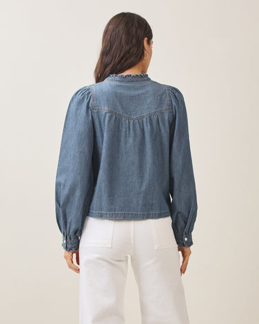 Denim blouse