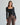 Pleated split knit top