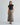 Belted flare maxi skirt