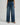 Wide leg denim pull-on jeans