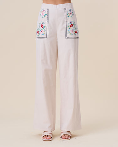 Embroidered pants