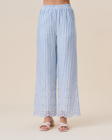Eyelet striped patns