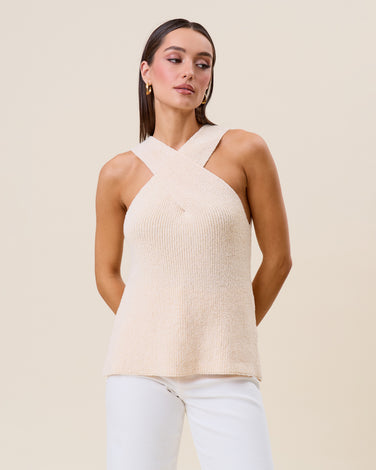 Halter knit top