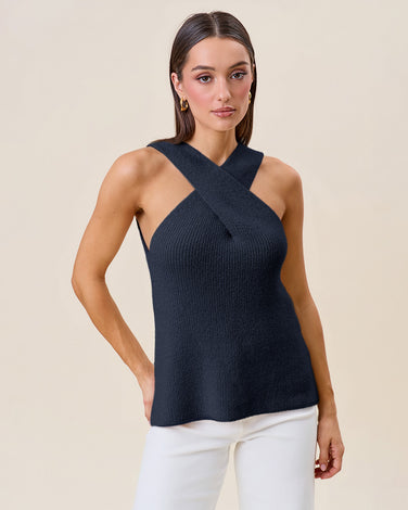 Halter knit top