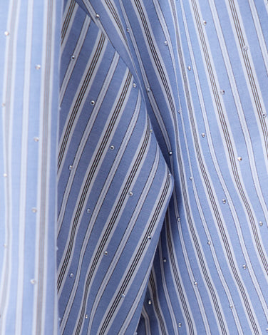 Rhinestone striped shirt