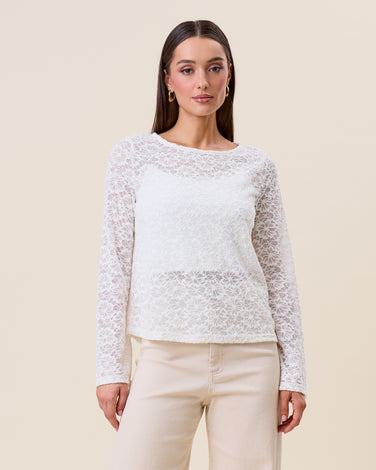 Floral lace top
