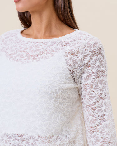 Floral lace top